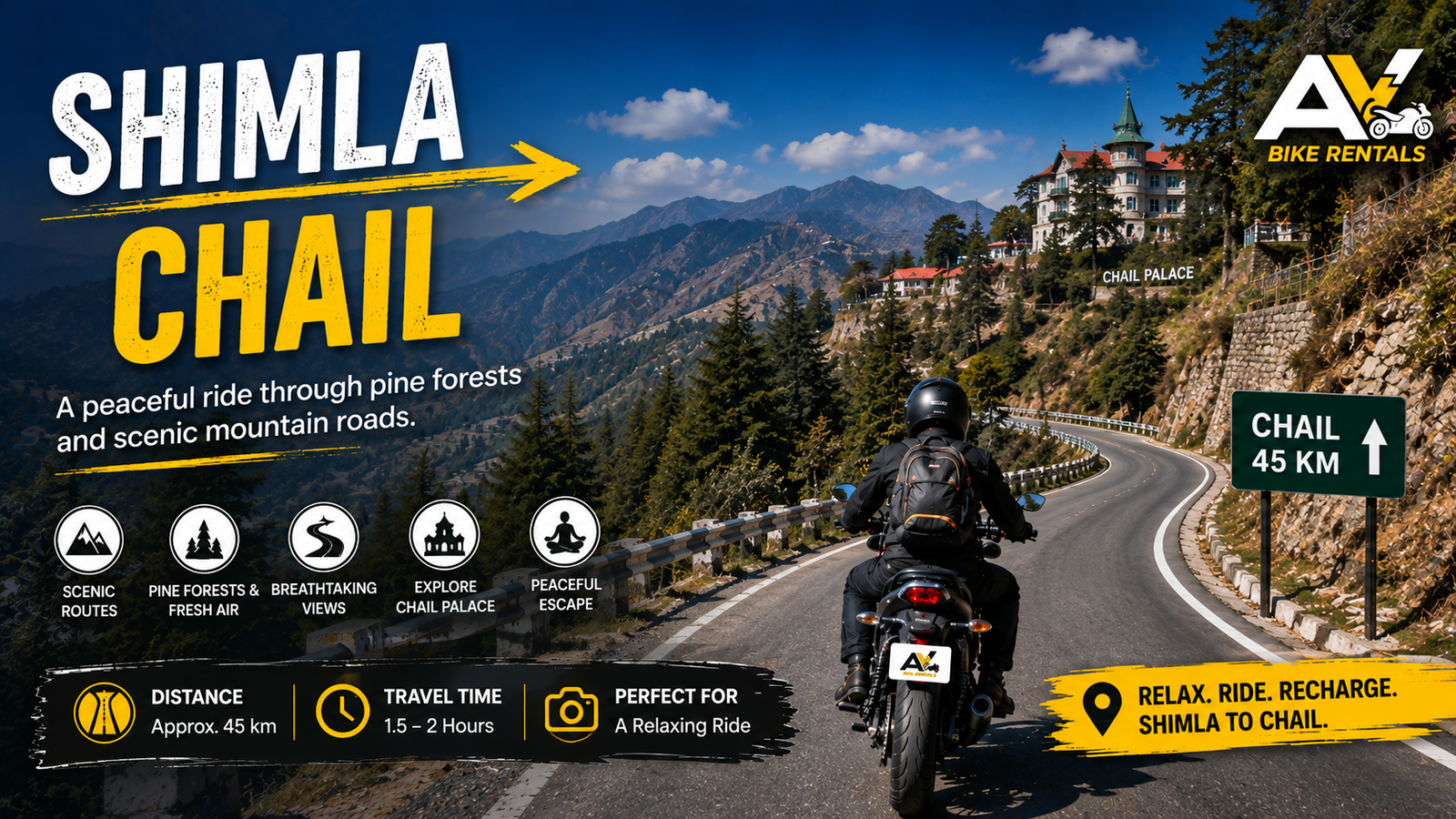 Shimla → Chail